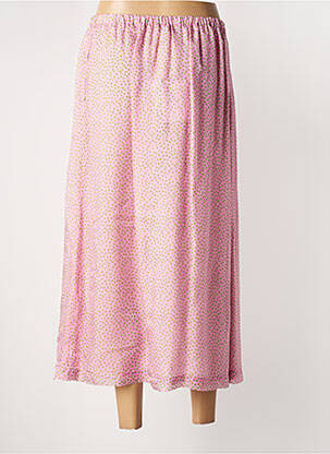 Jupe longue coupe fluide rose ROSEANNA femme
