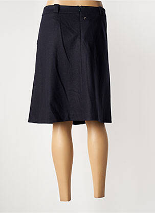 Jupe mi-longue coupe droite bleu HUGO BOSS femme