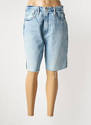 Bermuda coupe droite taille normale bleu FRAME femme