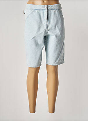 Bermuda coupe droite taille normale bleu ROSEANNA femme
