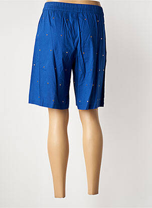 Bermuda taille élastique taille normale bleu ROSEANNA femme