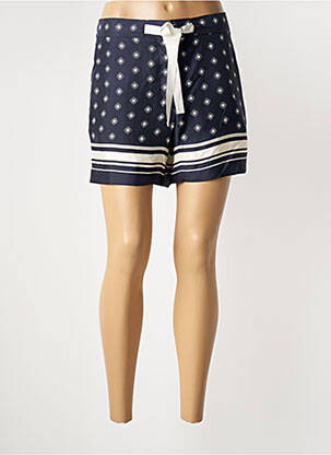 Short fermeture zippée sous rabat avec crochet taille normale bleu OFFICINE GÉNÉRALE femme