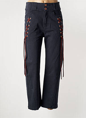 Pantalon droit stretch taille haute bleu SEE BY CHLOÉ femme