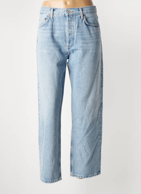 Jeans coupe droite bleu AGOLDE pour femme