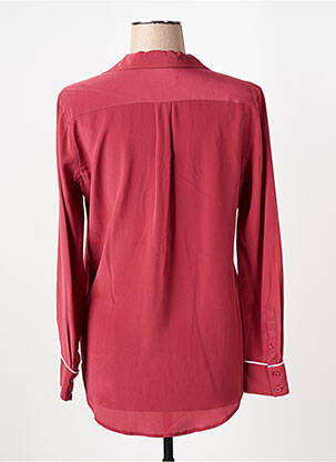 Chemisier tissage crêpe manches longues rose EQUIPMENT femme