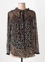 Chemisier imprimé fleurs manches longues noir SEE BY CHLOÉ femme