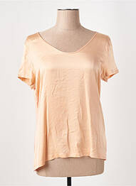 Top stretch manches courtes orange ESQUALO femme