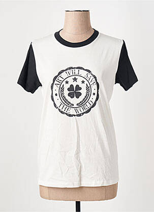 T-shirt coupe droite manches courtes beige STELLA FOREST femme