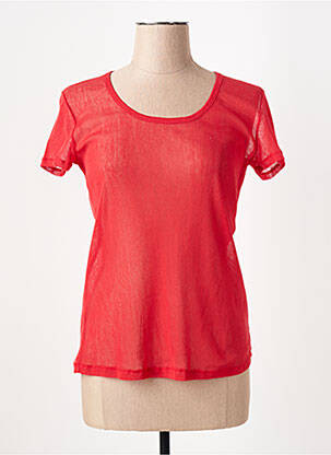 Top manches courtes manches courtes rouge 3322 femme