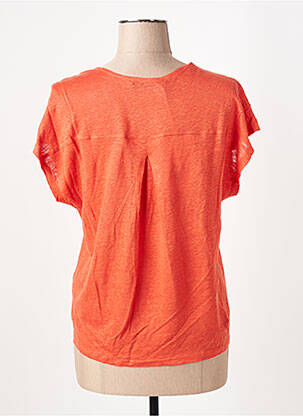 T-shirt / top maternité col v orange LA FEE MARABOUTEE femme