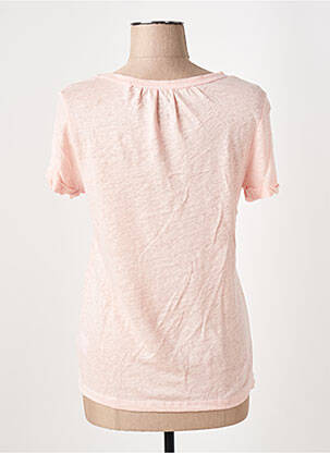T-shirt col v manches courtes rose MKT STUDIO femme