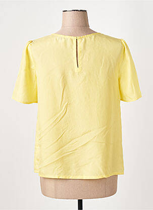 Blouse manches courtes manches courtes jaune SUNCOO femme
