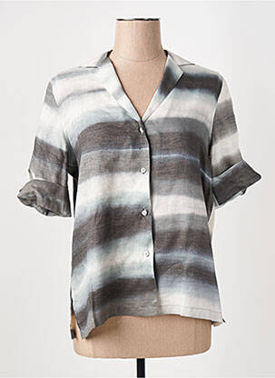 Chemisier coupe cintrée manches courtes gris OFFICINE GÉNÉRALE femme
