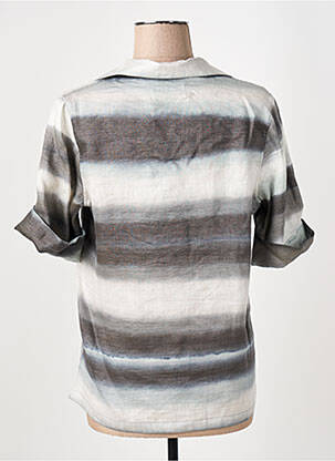 Chemisier coupe cintrée manches courtes gris OFFICINE GÉNÉRALE femme