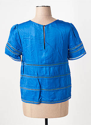 Top manches courtes manches courtes bleu SUNCOO femme