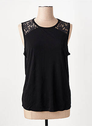 Top tissage crêpe sans manche noir RAG & BONE femme