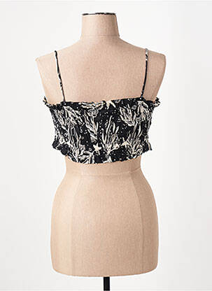 Top col carré fines bretelles noir ROSEANNA femme