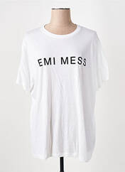 T-shirt blanc EMI MESS pour femme seconde vue