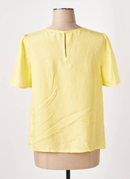 Blouse manches courtes manches courtes jaune SUNCOO femme