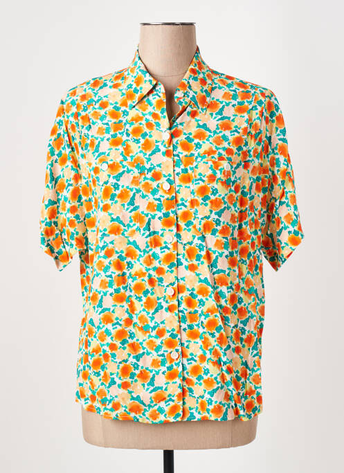 Chemisier manches courtes manches courtes orange A.P.C. femme