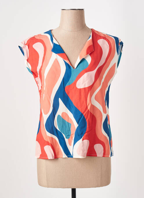 Top orange LA FEE MARABOUTEE pour femme