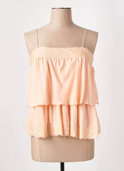 Top orange LA FEE MARABOUTEE pour femme