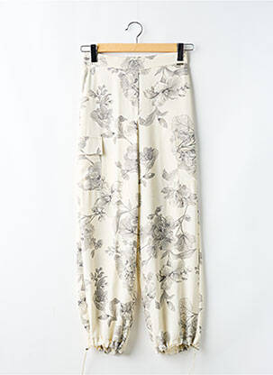 Pantalon droit taille élastique beige KOCCA femme
