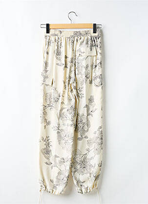 Pantalon droit taille élastique beige KOCCA femme