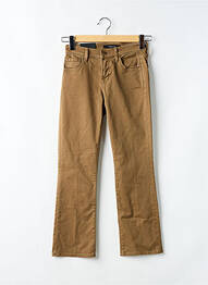 Pantalon 7/8 fermeture zippée sous rabat boutonné beige J BRAND femme