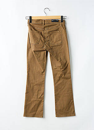 Pantalon 7/8 fermeture zippée sous rabat boutonné beige J BRAND femme
