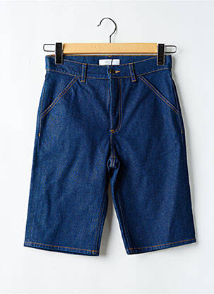 Bermuda coupe droite bleu ROSEANNA femme