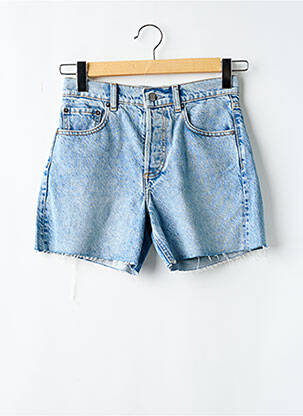 Short tissage denim bleu BOYISH femme