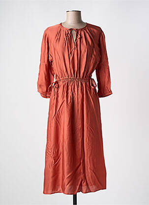Robe longue coupe cintrée manches 3/4 orange APC-NCC LEDERWAREN GMBH femme