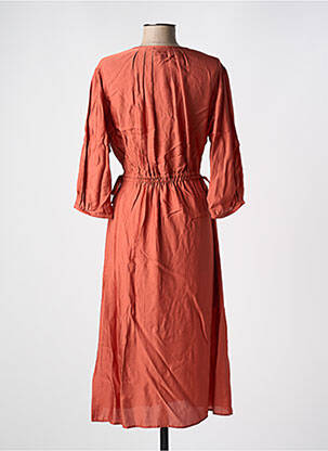 Robe longue coupe cintrée manches 3/4 orange APC-NCC LEDERWAREN GMBH femme