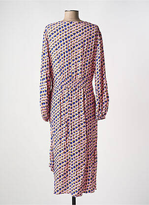 Robe longue manches longues manches longues rose DIANE VON FURSTENBERG femme