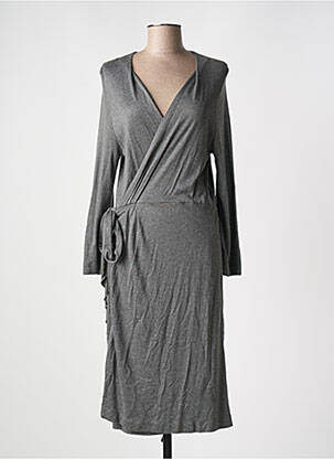 Robe mi-longue manches longues manches longues gris VANESSA BRUNO femme