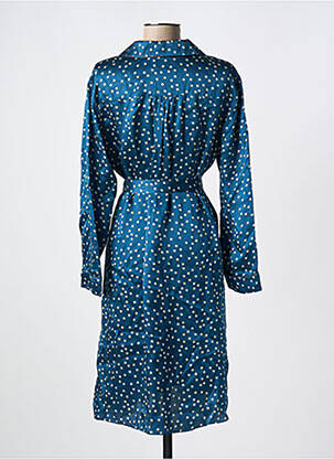 Robe mi-longue imprimé fantaisie manches longues bleu APC-NCC LEDERWAREN GMBH femme