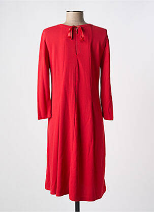 Robe mi-longue manches longues manches longues rouge LA FEE MARABOUTEE femme