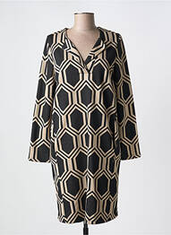 Robe courte manches longues manches longues noir LA FEE MARABOUTEE femme
