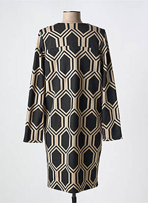 Robe courte manches longues manches longues noir LA FEE MARABOUTEE femme