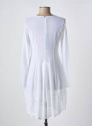 Robe de plage coupe cintrée blanc 3322 femme