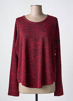 Pull coupe droite manches longues rouge RAG & BONE femme