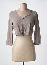 Boléro col rond gris 3322 femme