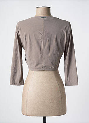 Boléro col rond gris 3322 femme