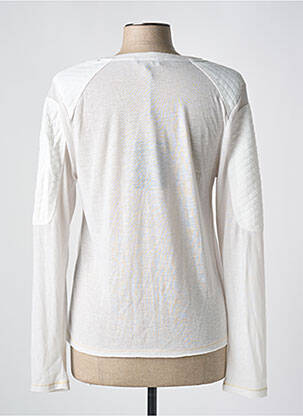 Top col rond manches longues blanc MKT STUDIO femme