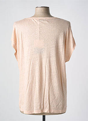 T-shirt coupe droite manches courtes rose LA FEE MARABOUTEE femme