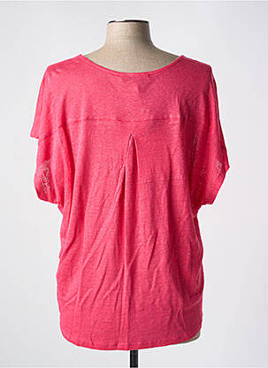 Top manches courtes manches courtes rose LA FEE MARABOUTEE femme