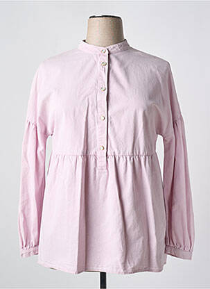 Blouse col rond manches longues violet MARINA SPORT femme