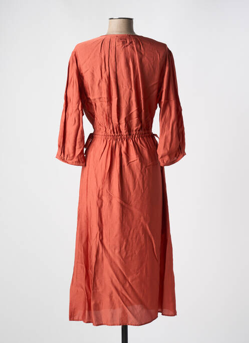Robe longue coupe cintrée manches 3/4 orange APC-NCC LEDERWAREN GMBH femme