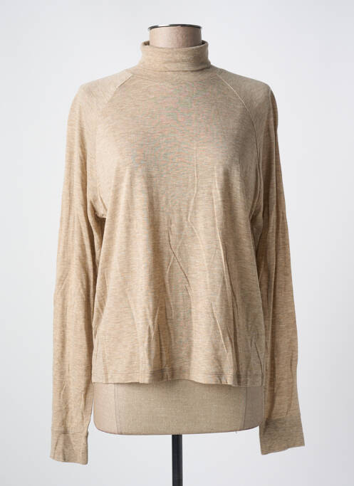 Top manches longues beige VINCE. femme